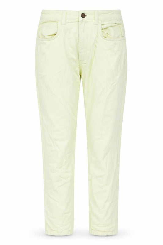 Reclaimed Vintage Womens Yellow Cotton Straight Jeans Size 28 L24 in Regular Zip