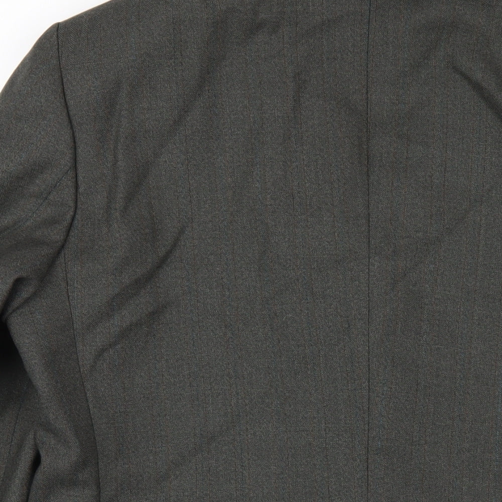 Dunn & Co Mens Green Wool Jacket Blazer Size 42 Regular