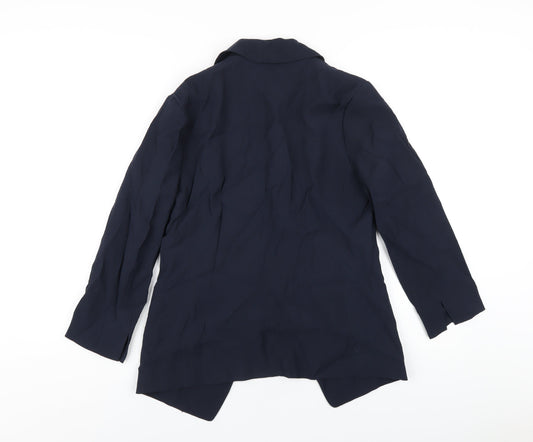 H&M Womens Blue Jacket Blazer Size 8