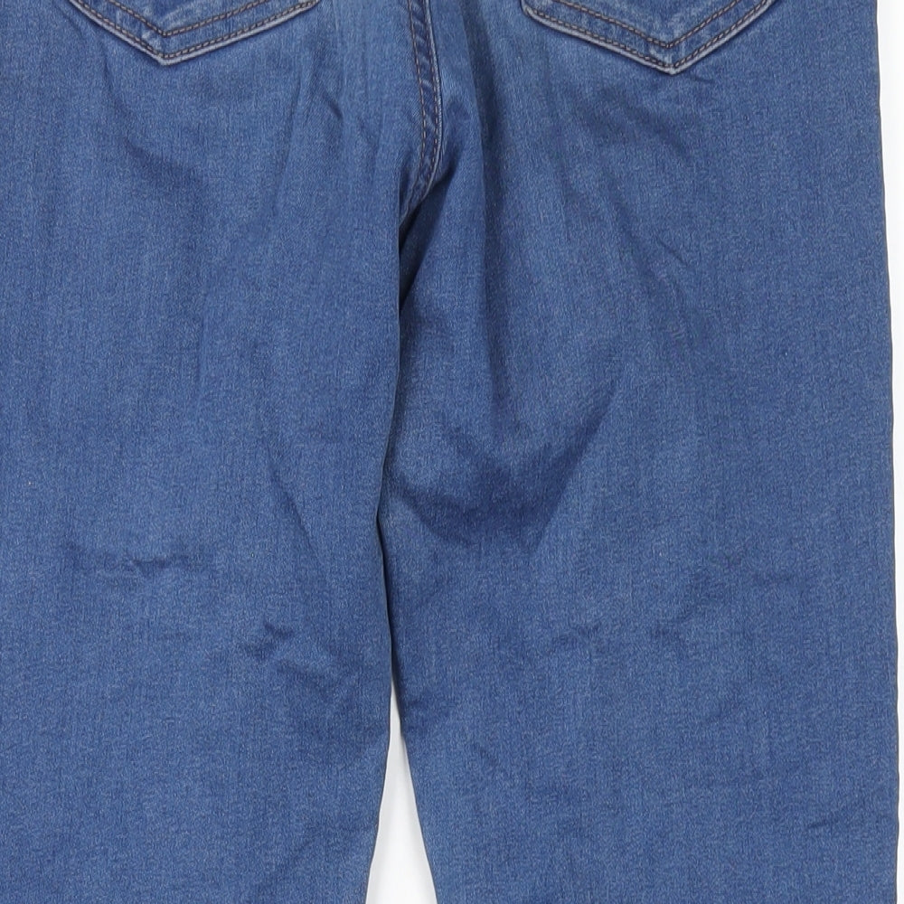 Marks and Spencer Womens Blue Cotton Jegging Jeans Size 12 L28 in Regular