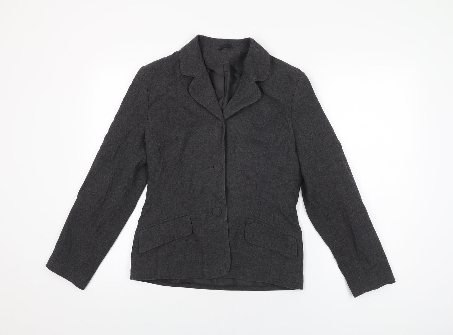 Dorothy Perkins Womens Grey Jacket Blazer Size 10 Button