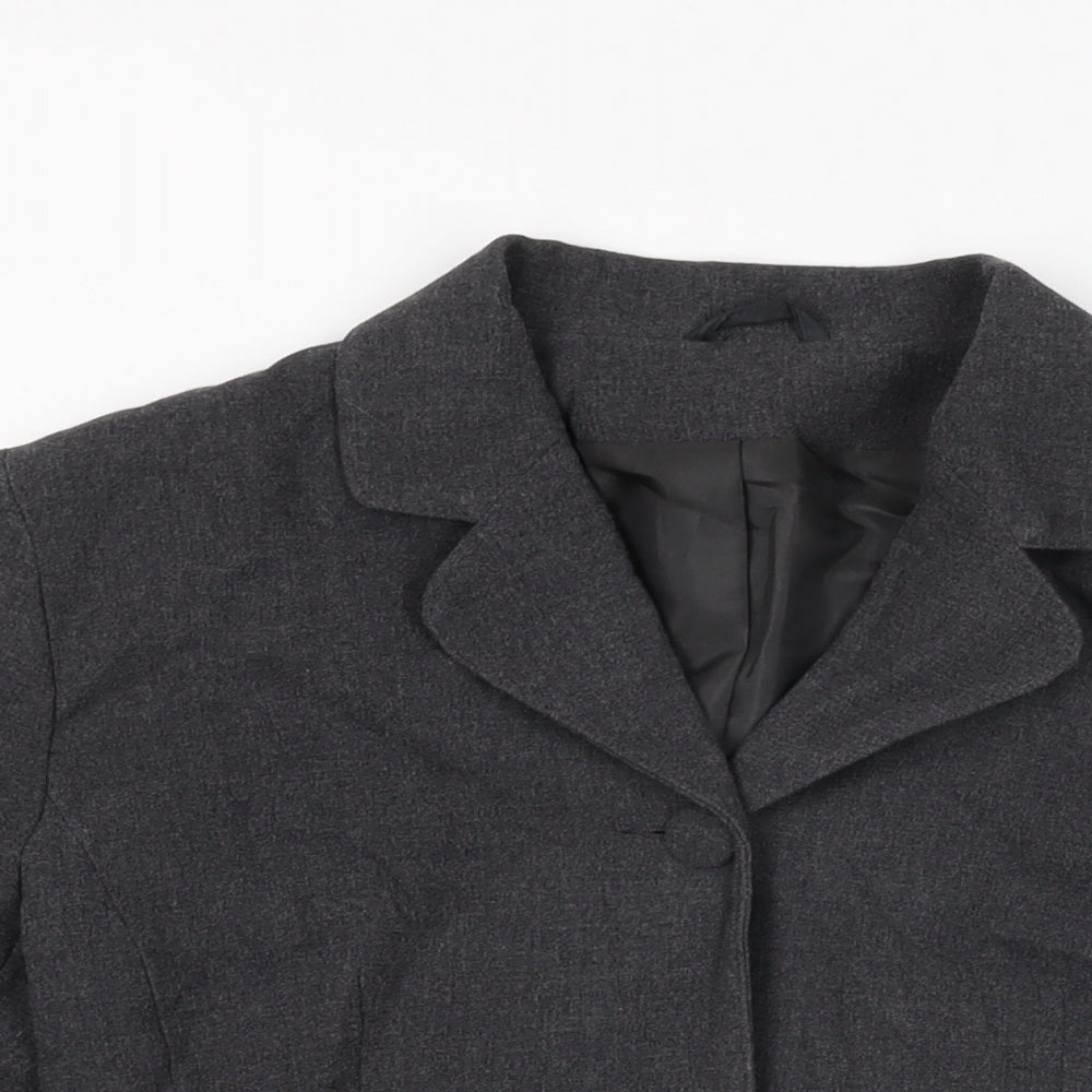 Dorothy Perkins Womens Grey Jacket Blazer Size 10 Button