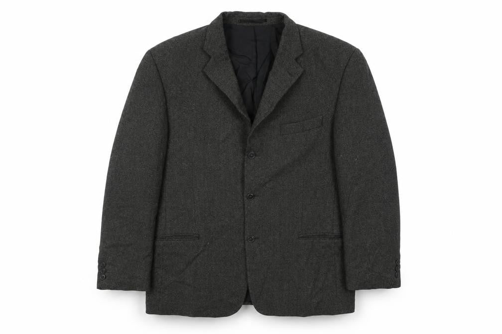 Savoy Taylors Guild Mens Black Wool Jacket Suit Jacket Size 44 Regular