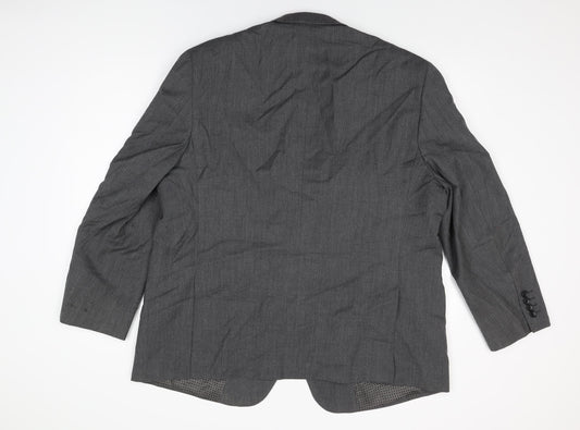 Skopes Mens Grey Wool Jacket Suit Jacket Size 48 Regular