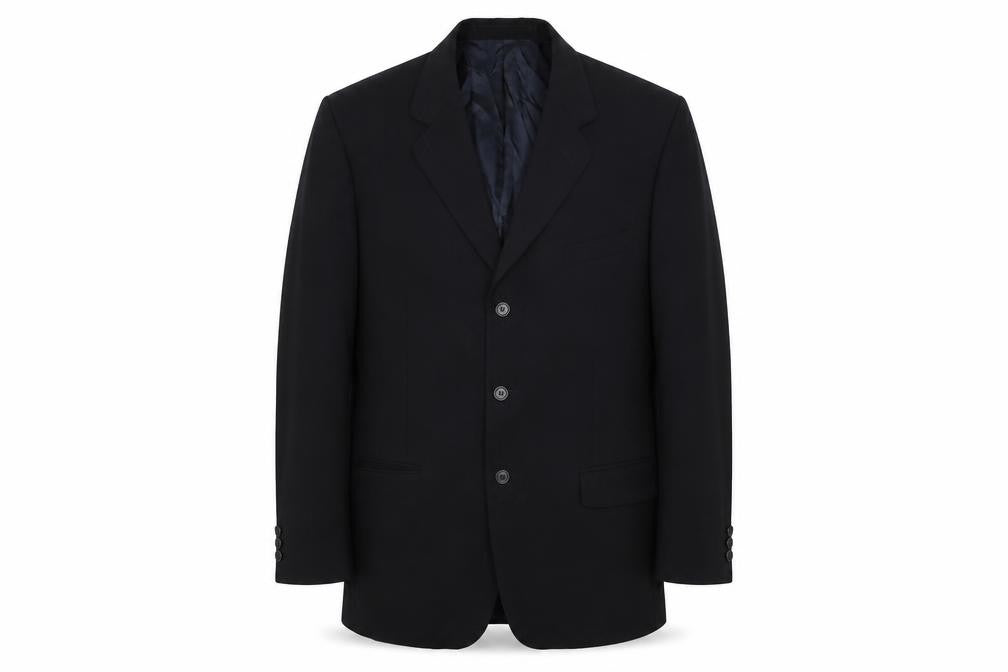 Marks and Spencer Mens Black Polyester Jacket Suit Jacket Size 40 Regular