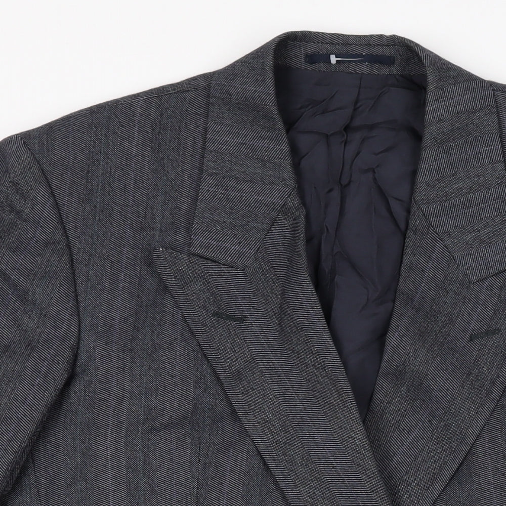 NEXT Mens Blue Wool Jacket Suit Jacket Size 38 Regular