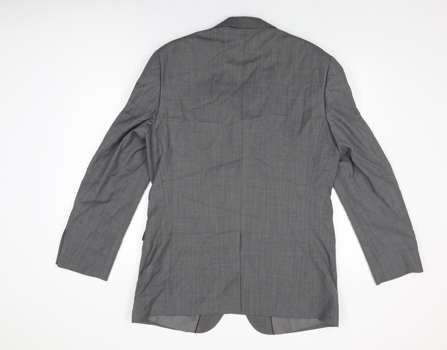 NEXT Mens Grey Polyester Jacket Suit Jacket Size 40 Regular