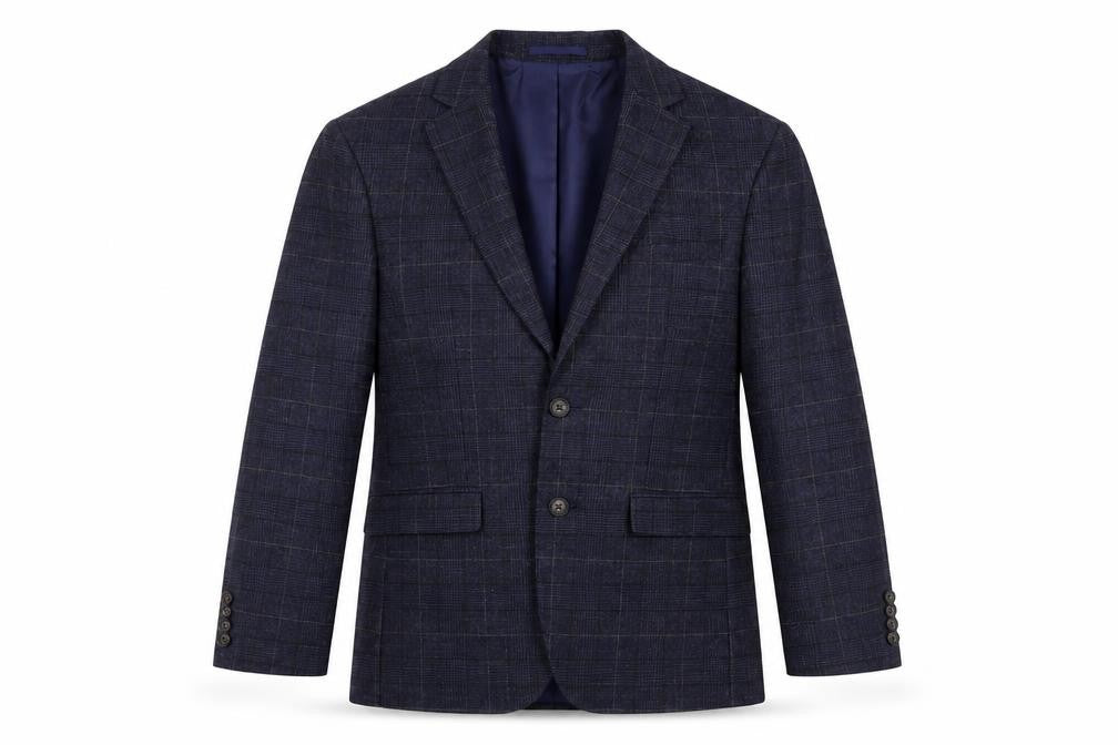 Mens 38 Chest Regular Moss London Blue Two-Button