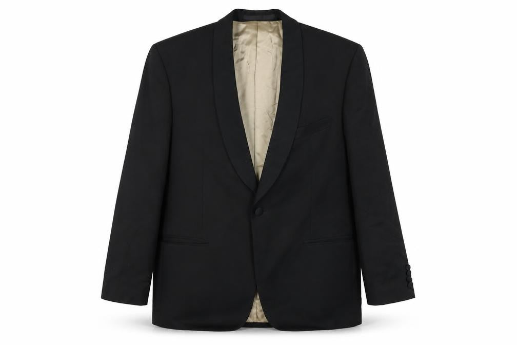 Marks and Spencer Mens Black Wool Jacket Suit Jacket Size 40 Regular