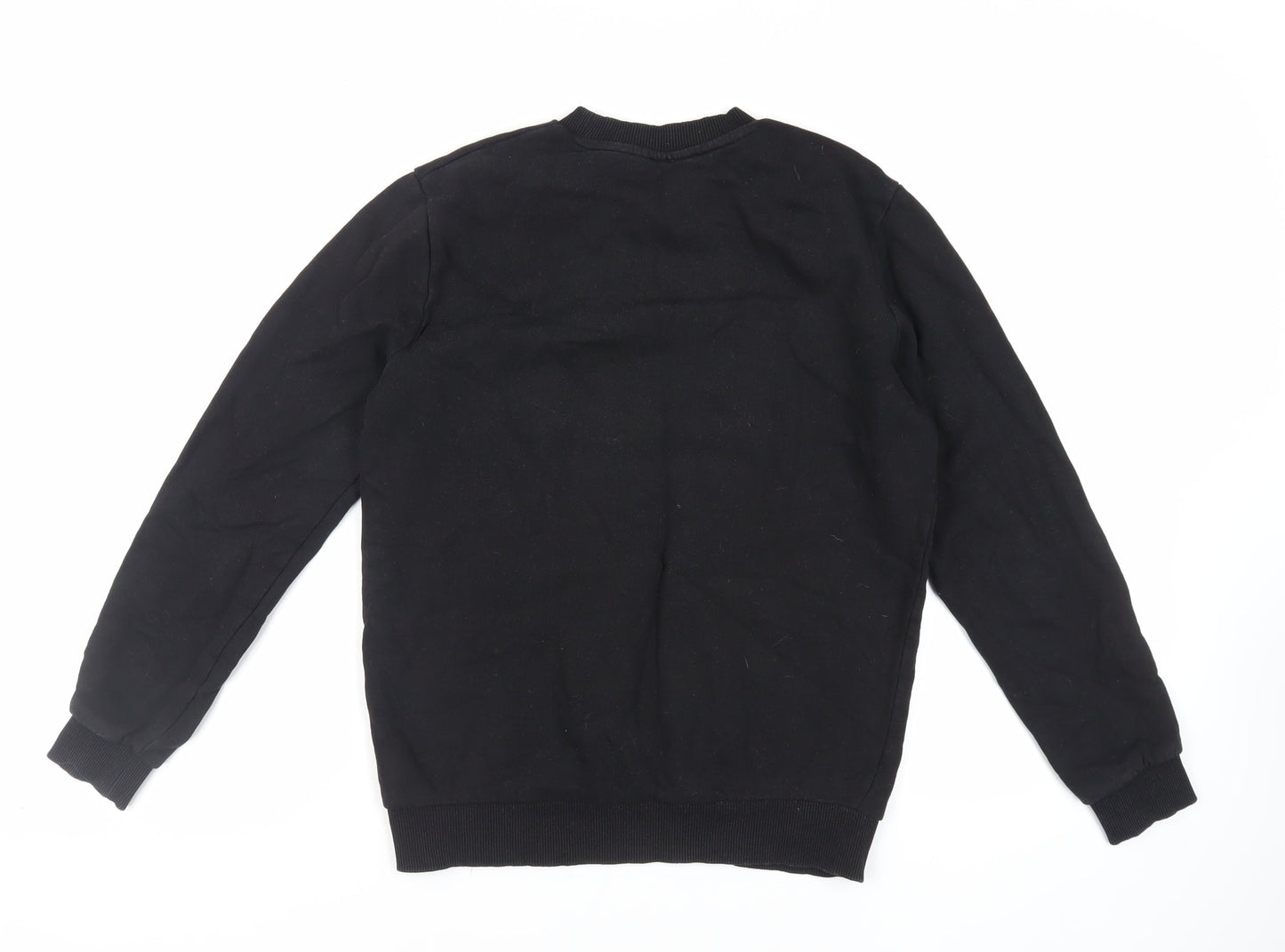 ASOS Womens Black Cotton Pullover Sweatshirt Size 2XS Pullover - Butterfly