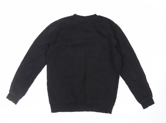ASOS Womens Black Cotton Pullover Sweatshirt Size 2XS Pullover - Butterfly