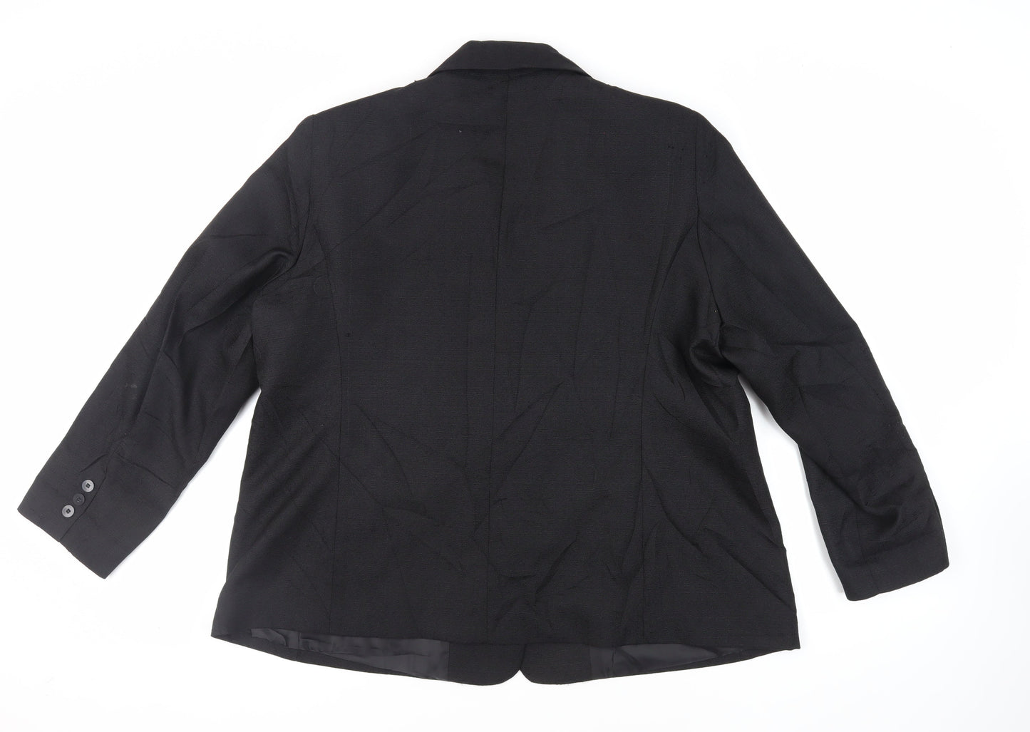 Special Collection Womens Black Jacket Blazer Size 24 Button