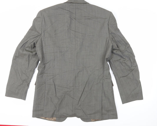 Marks and Spencer Mens Green Wool Jacket Suit Jacket Size 40 Regular