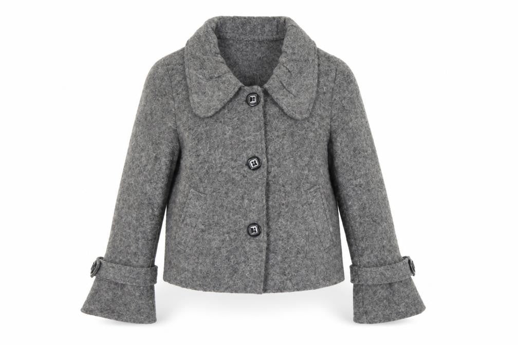 James Lakeland Womens Grey Jacket Size 18 Button - Unlined