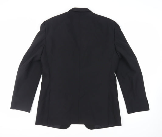 Weidenmann Mens Black Polyester Tuxedo Suit Jacket Size 40 Regular
