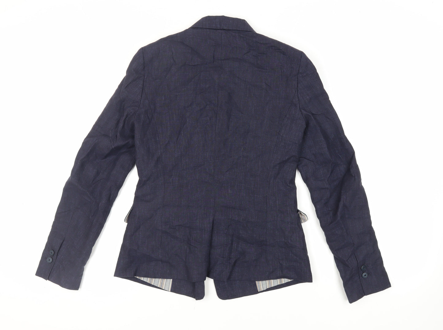 Zara Womens Blue Jacket Blazer Size S Button