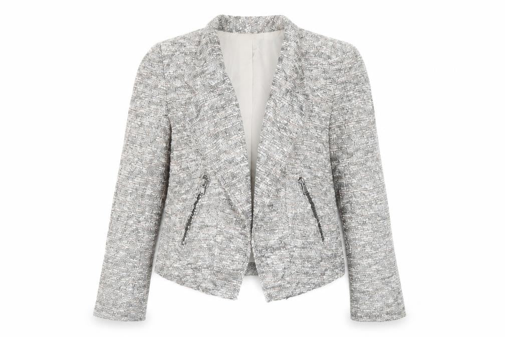 Zara Womens Grey Jacket Blazer Size S - Open
