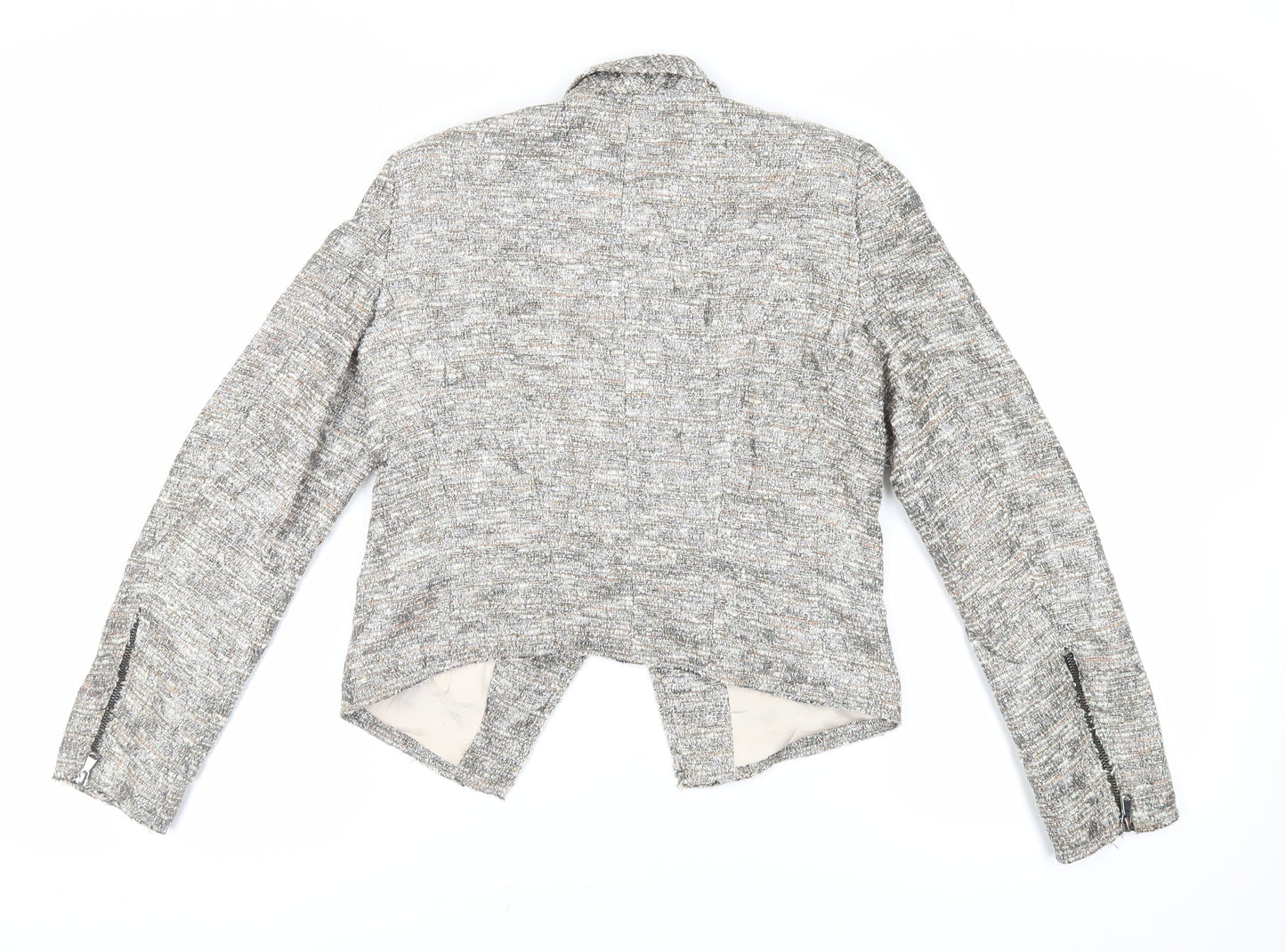 Zara Womens Grey Jacket Blazer Size S - Open
