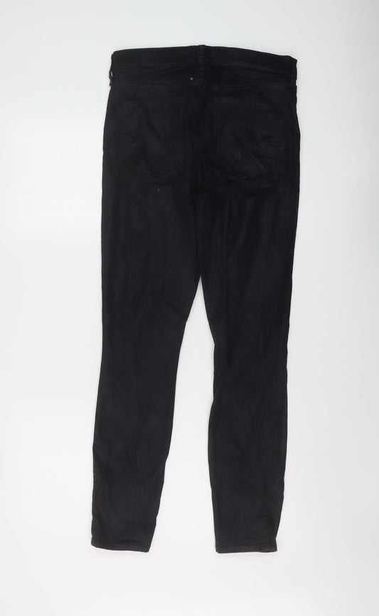 Gap Womens Black Cotton Skinny Jeans Size 28 in L28 in Regular Button