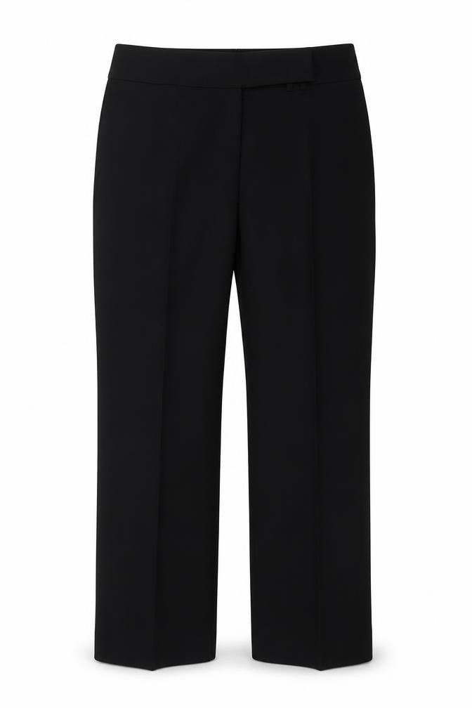 Jacqui E Womens Beige Polyester Trousers Size 14 L31 in Regular Button