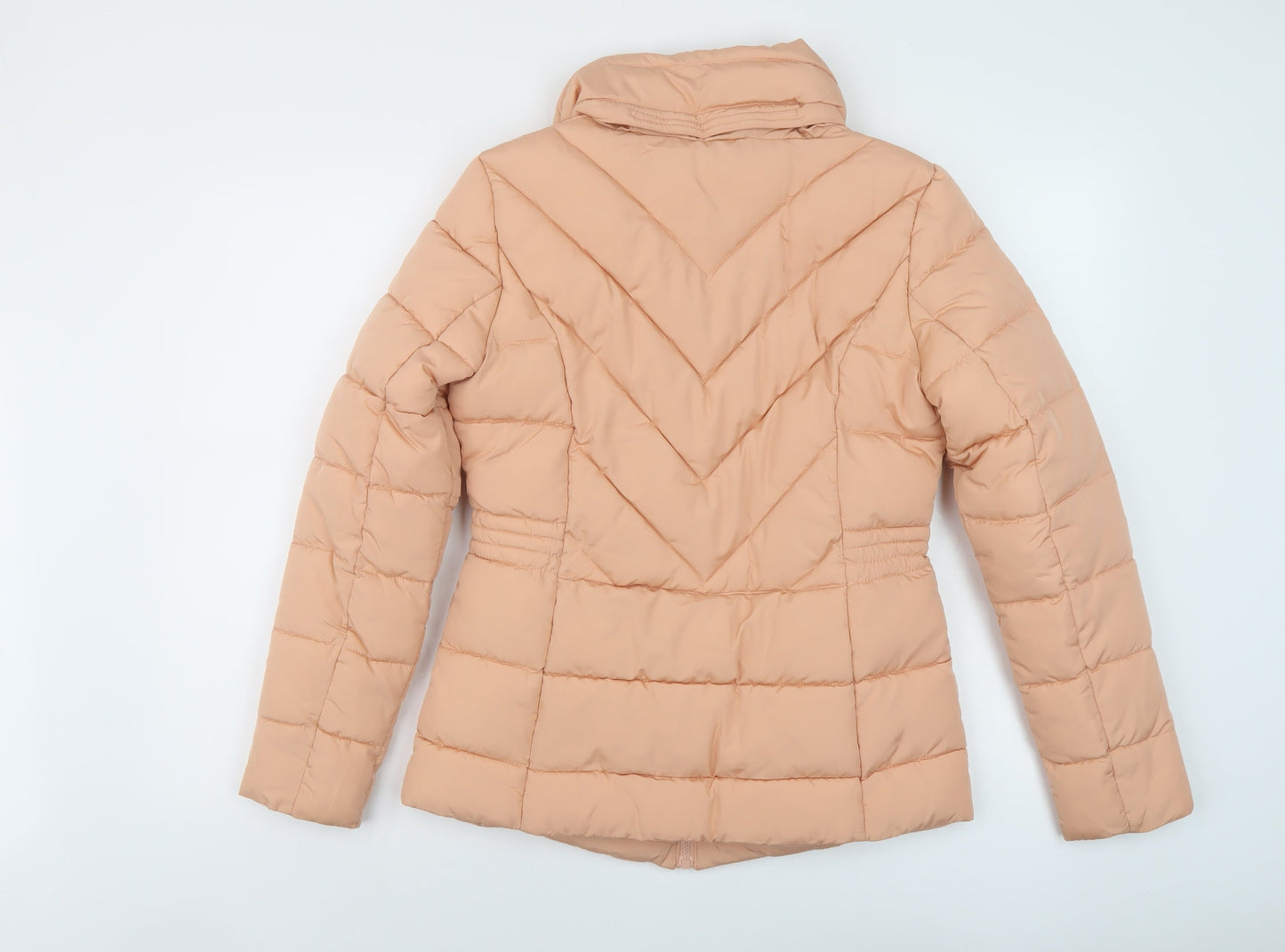 Dorothy Perkins Womens Pink Puffer Jacket Coat Size 6 Zip