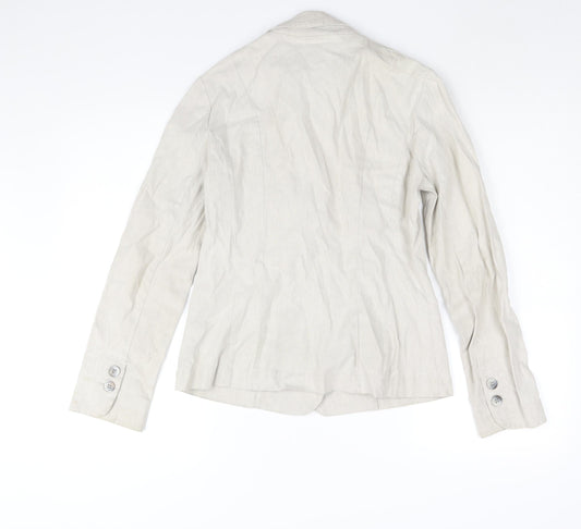 Per Una Womens Beige Jacket Blazer Size 10 Button