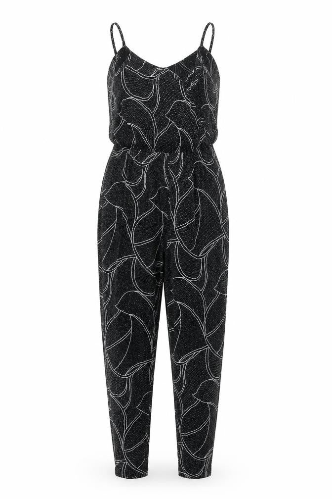 Topshop Womens Black Nylon Jumpsuit One-Piece Size 8 L27 in Pullover - Glitter