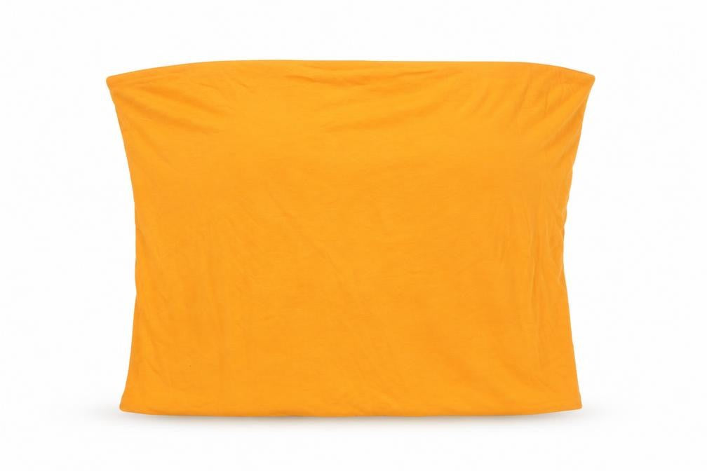Marks and Spencer Womens Orange Cotton Basic Blouse Size XL Square Neck - Bandeau