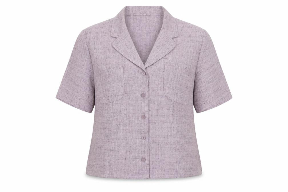 Roman Womens Purple Polyester Basic Blouse Size 18 Collared