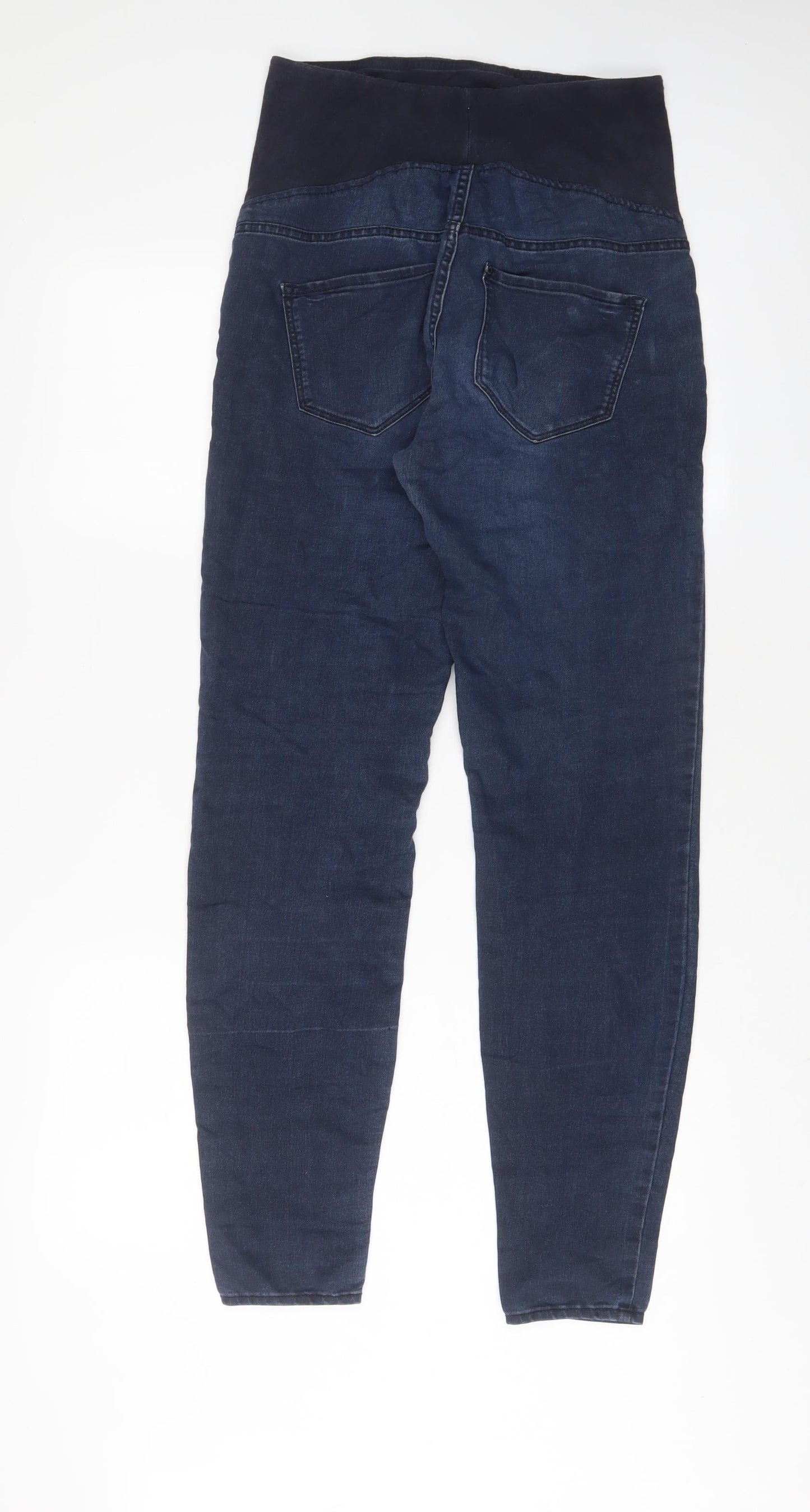 H&M Womens Blue Cotton Skinny Jeans Size 10 L30 in Regular