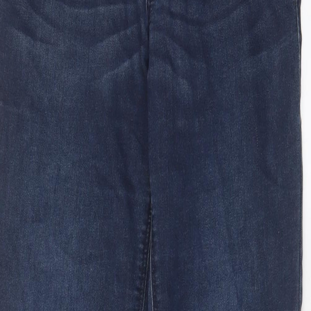 H&M Womens Blue Cotton Skinny Jeans Size 10 L30 in Regular