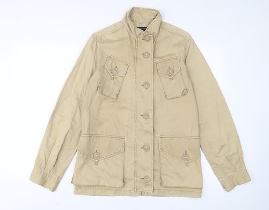 French Connection Womens Beige Jacket Size 8 Zip