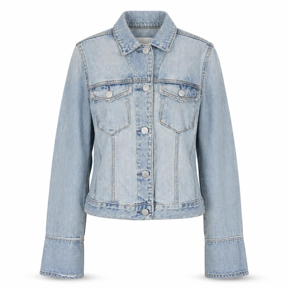 Nobody Womens Blue Jacket Size S Button