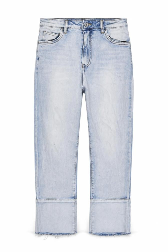 Toxik3 Womens Blue Cotton Cropped Jeans Size 10 L23 in Regular Zip