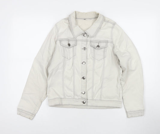 Kelly Brook Womens Grey Jacket Size 12 Button
