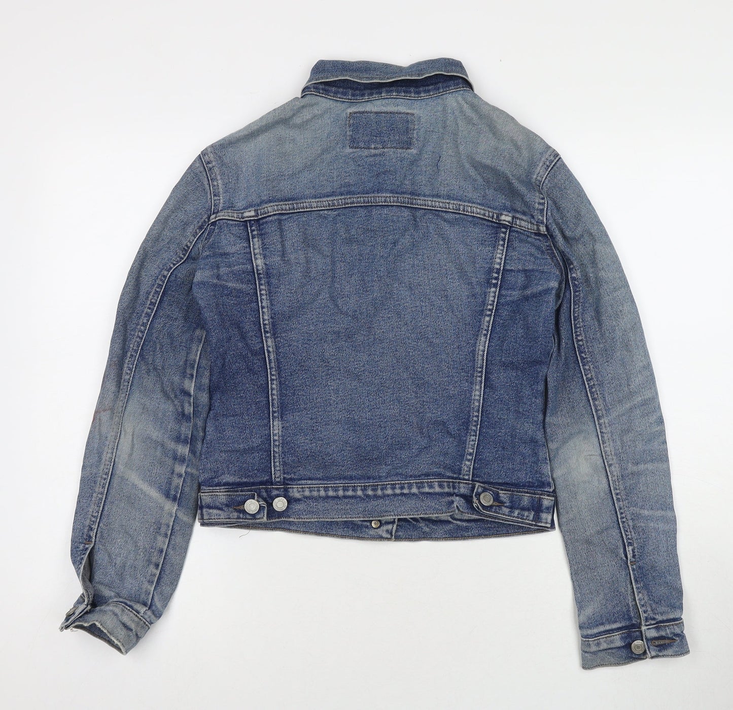 Warehouse Womens Blue Jacket Size 10 Button