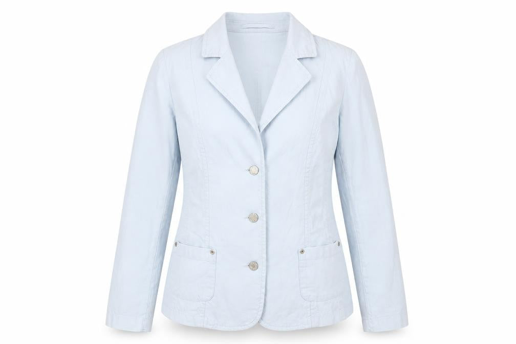 Per Una Womens Blue Jacket Size 10 Button