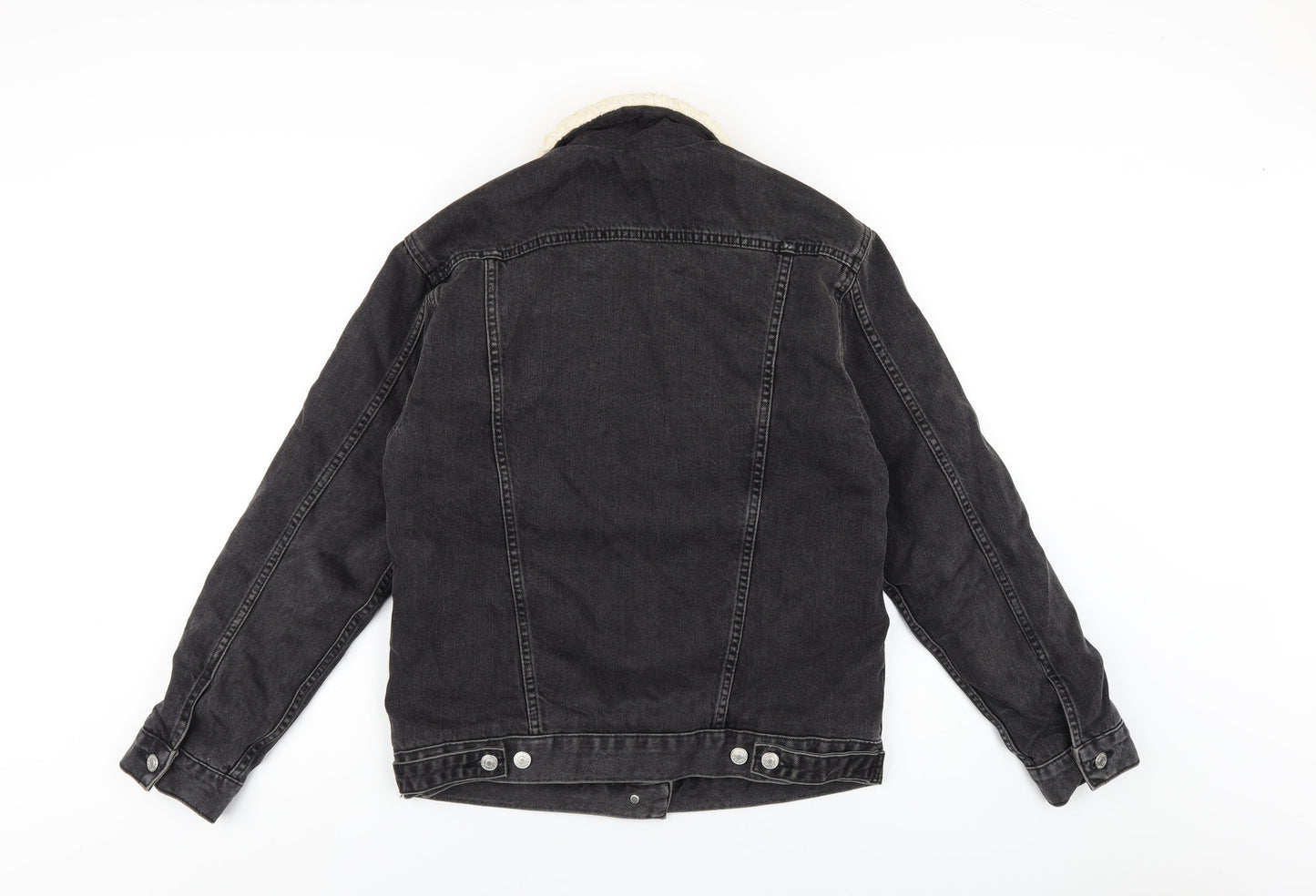 Topshop Womens Black Jacket Size 6 Button