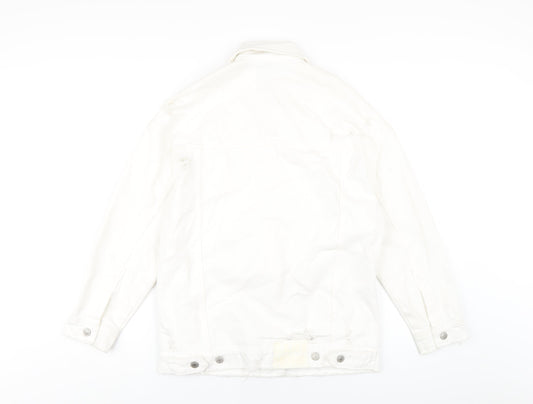 Zara Womens White Jacket Size XS Button