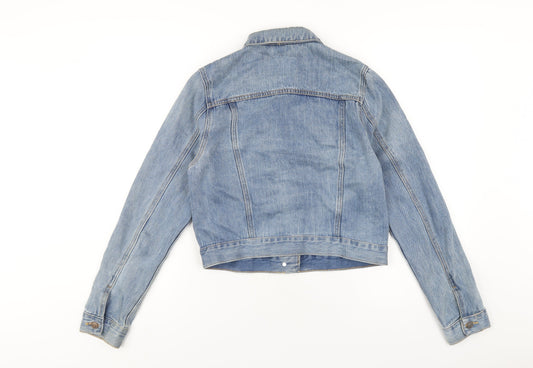 ASOS Womens Blue Jacket Size 10 Button