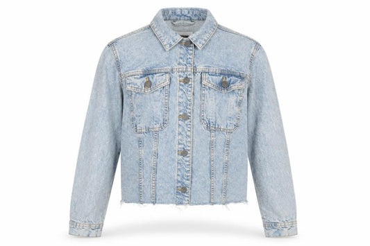 Noisy May Womens Blue Jacket Size M Button
