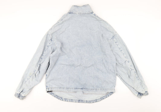 Zara Womens Blue Jacket Size S Zip