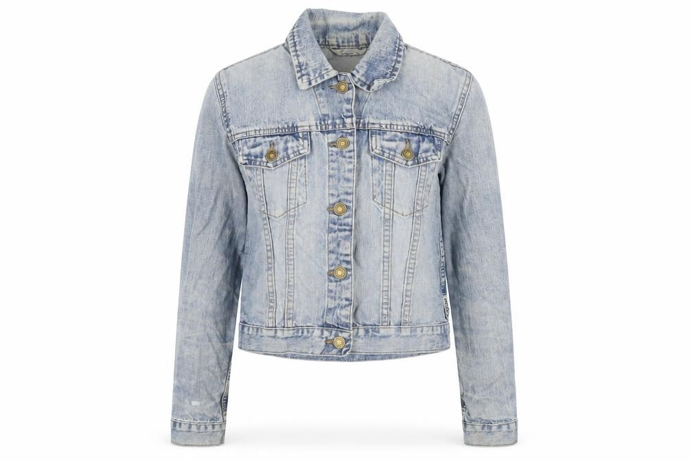 Moto Womens Blue Jacket Size 10 Button