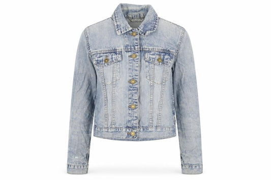 Moto Womens Blue Jacket Size 10 Button