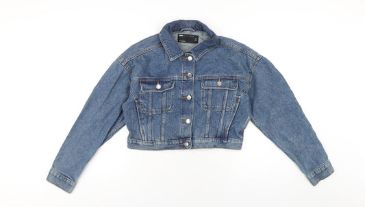 ASOS Womens Blue Jacket Size 8 Button
