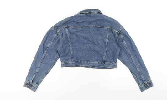 ASOS Womens Blue Jacket Size 8 Button