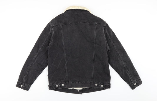 Topshop Womens Black Jacket Size 6 Button
