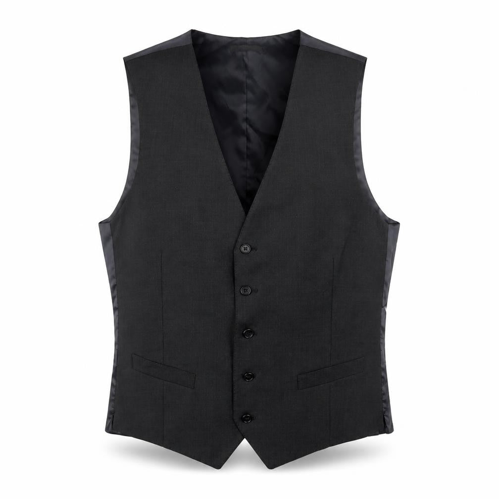 Marks and Spencer Mens Grey Wool Jacket Suit Waistcoat Size 40 Regular