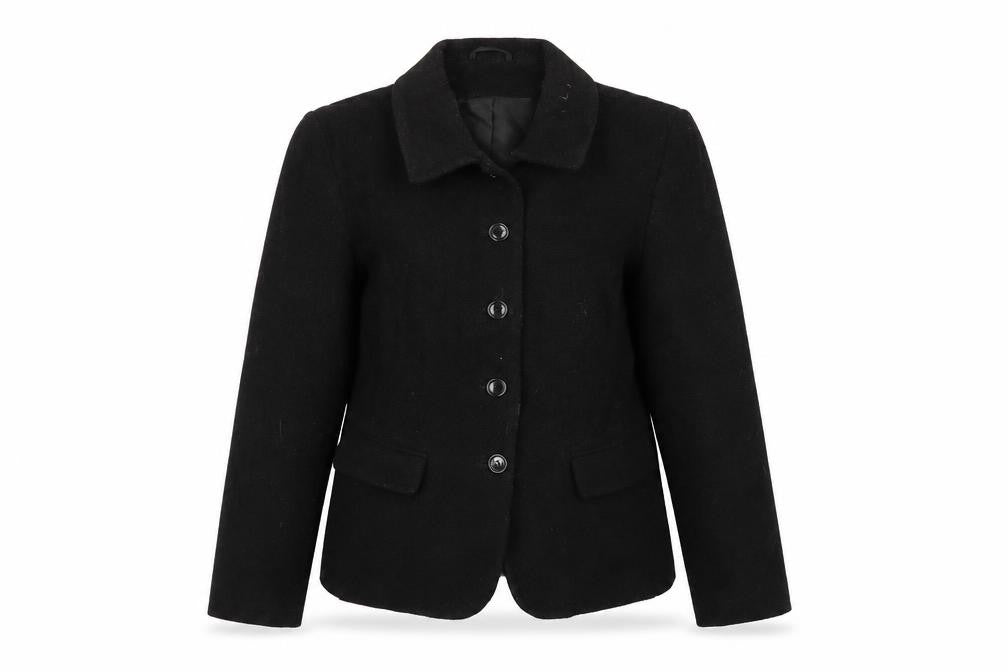 Dorothy Perkins Womens Black Pea Coat Coat Size 14 Button