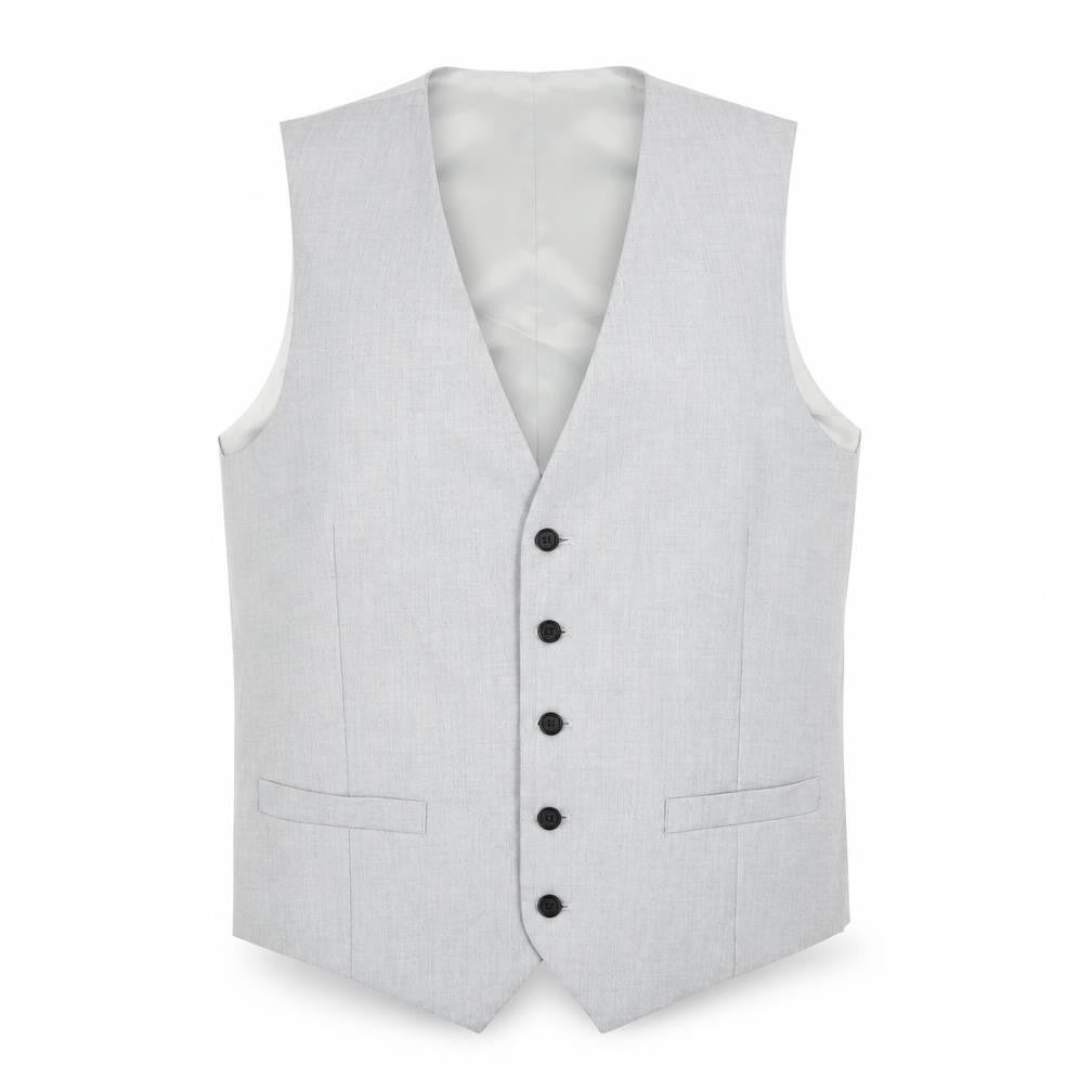 Marks and Spencer Mens Grey Polyester Jacket Suit Waistcoat Size 40 Regular